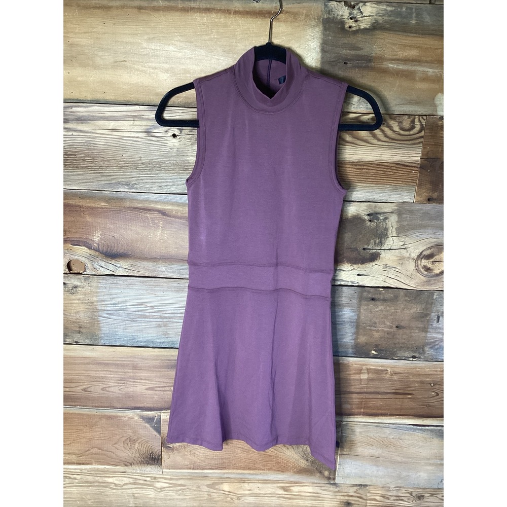 ATM Anthony Thomas Women S Tank Dress Mock Neck Plum/Mauve